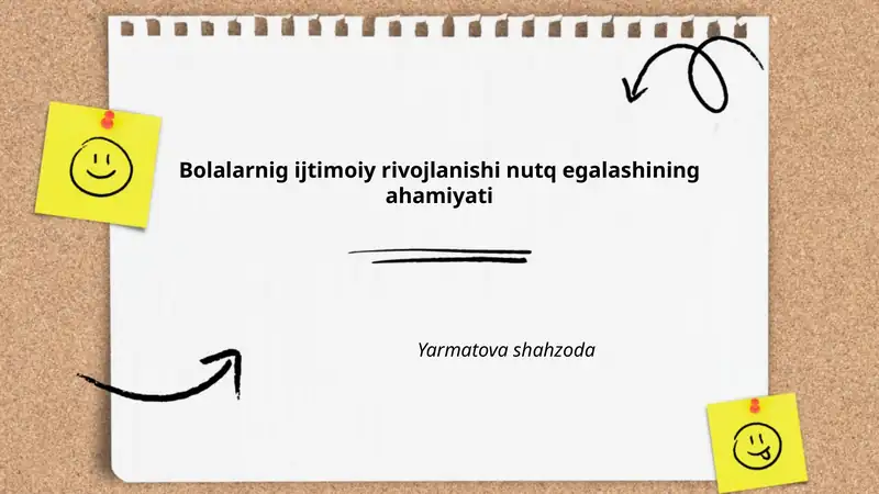 Bolalarnig ijtimoiy rivojlanishi nutq egalashining ahamiyati