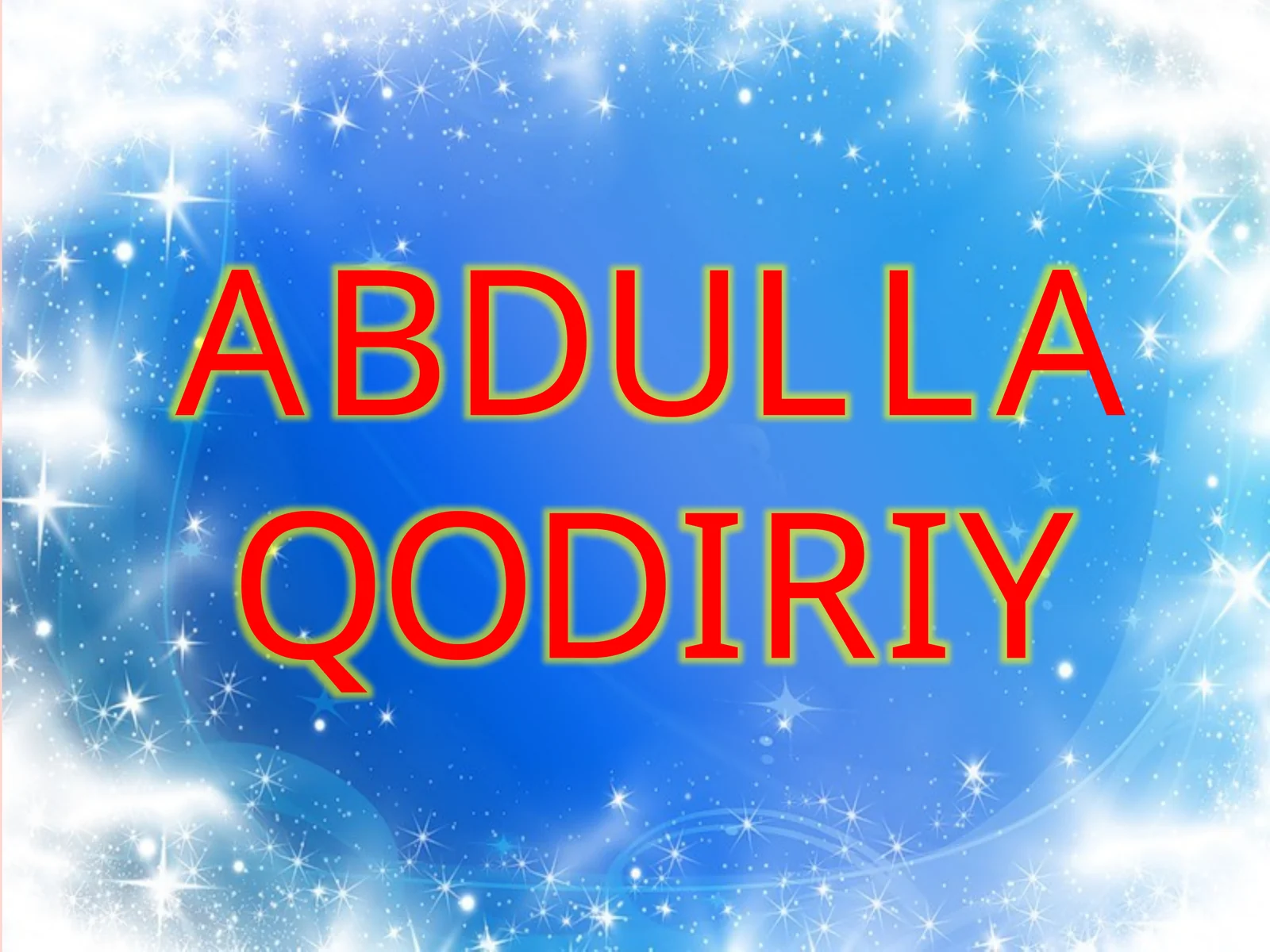 Abdulla Qodiriy