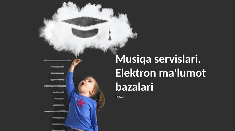 Musiqa servislari. Elektron ma'lumot bazalari