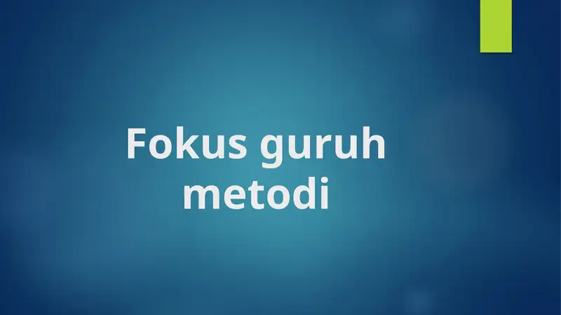 Fokusguruhmetodi
