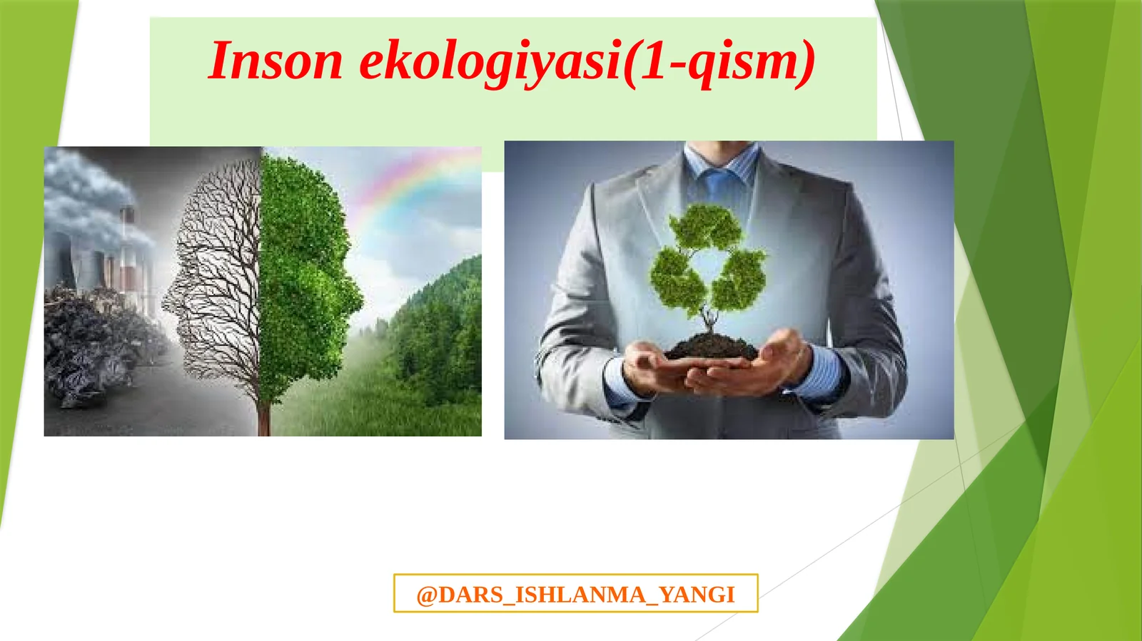 Inson   ekologiyasi(1-qism)