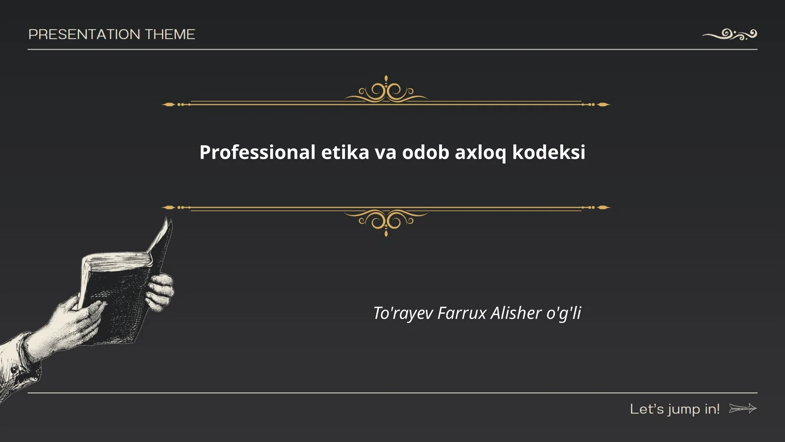 Professional etika va odob axloq kodeksi