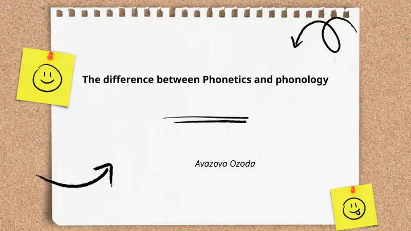 The difference between Phonetics and phonology