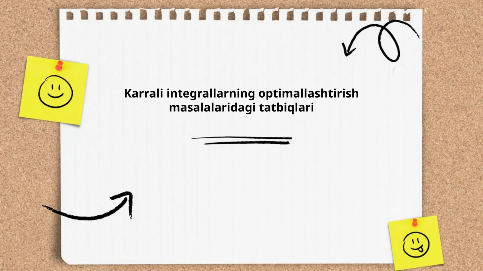 Karrali integrallarning optimallashtirish masalalaridagi tatbiqlari