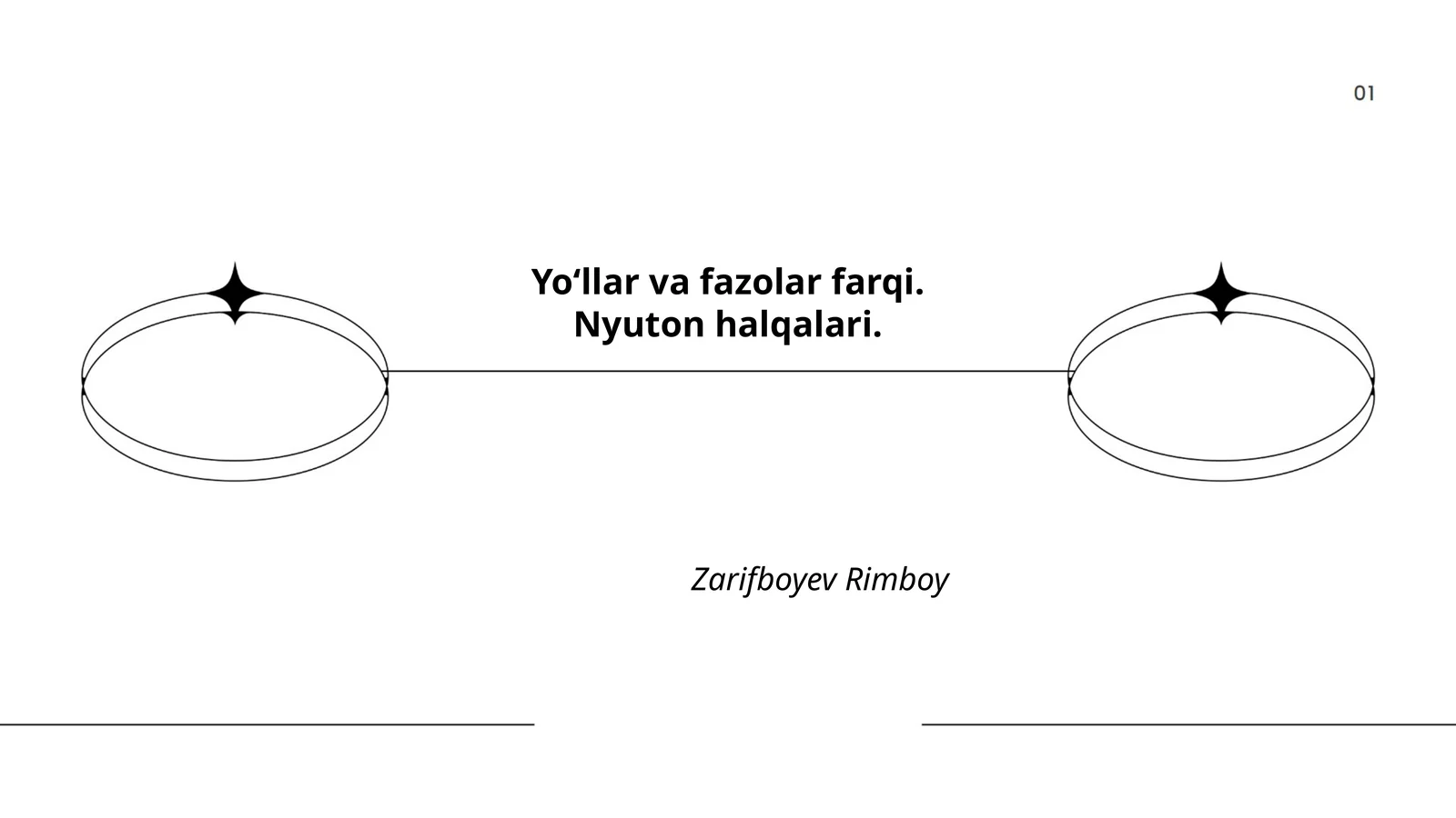 Yoʻllar va fazolar farqi. Nyuton halqalari