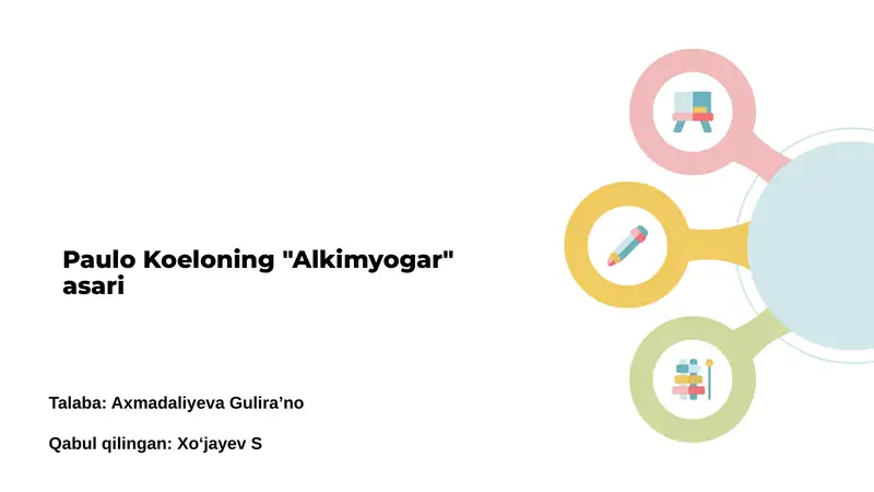 Paulo Koeloning "Alkimyogar" asari