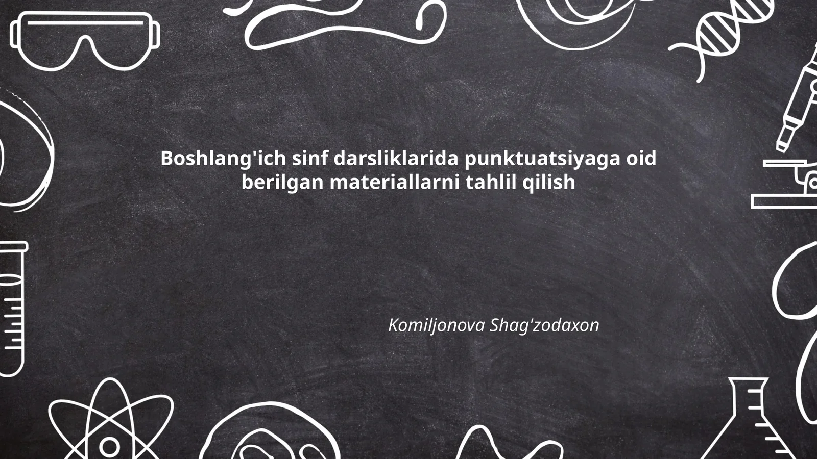 Boshlang'ich sinf darsliklarida punktuatsiyaga oid berilgan materiallarni tahlil qilish