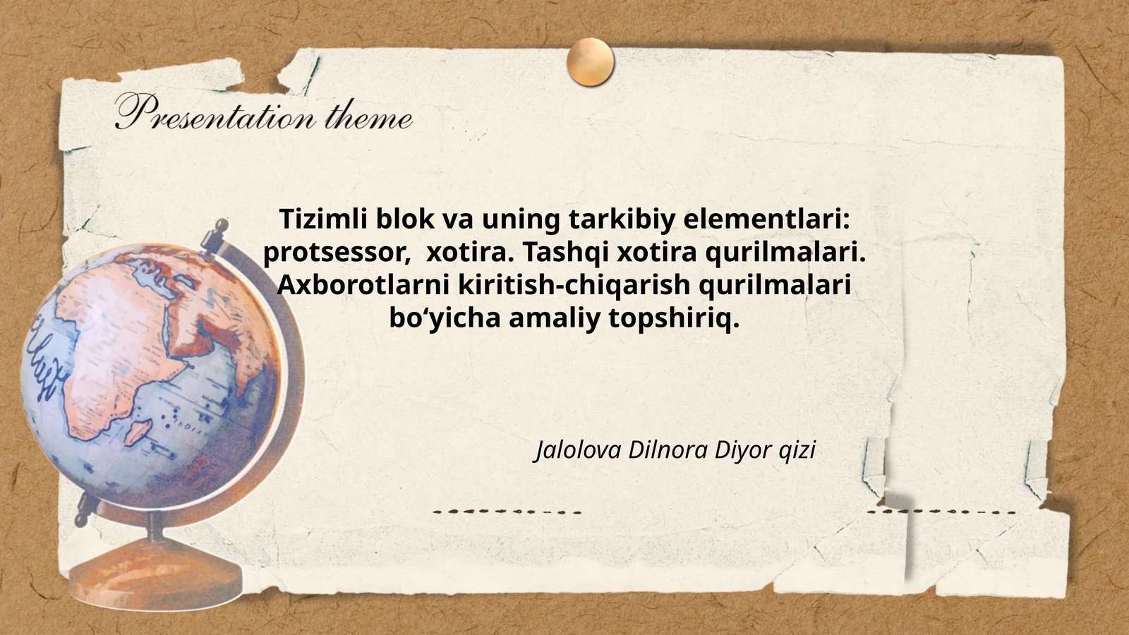 Axborotlarni kiritish-chiqarish qurilmalari