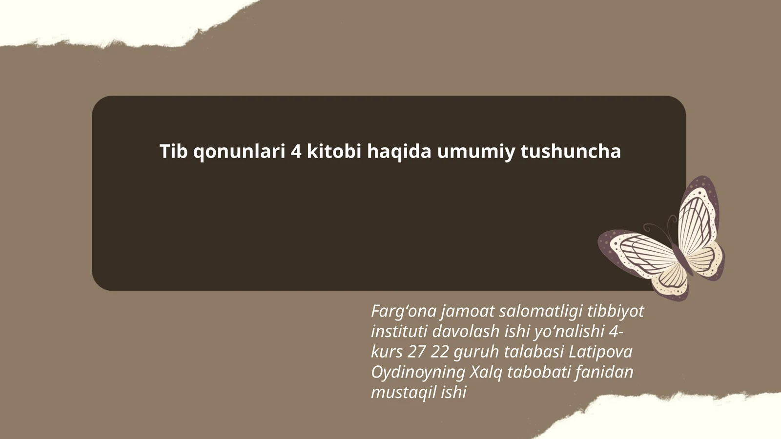 Tib qonunlari 4 kitobi