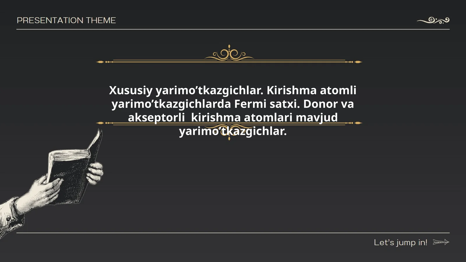 Xususiy yarimo‘tkazgichlarning strukturasi