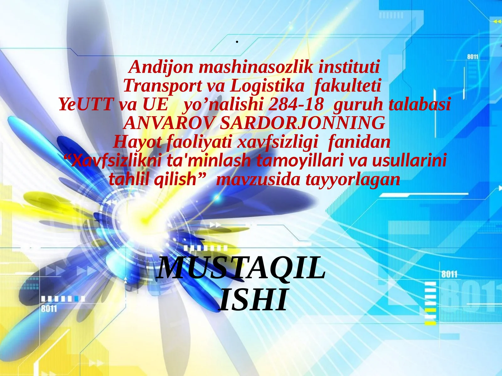 Xavfsizlik nita'minlash tayyori