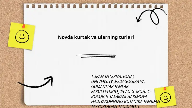 Novda kurtak va ularning turlari
