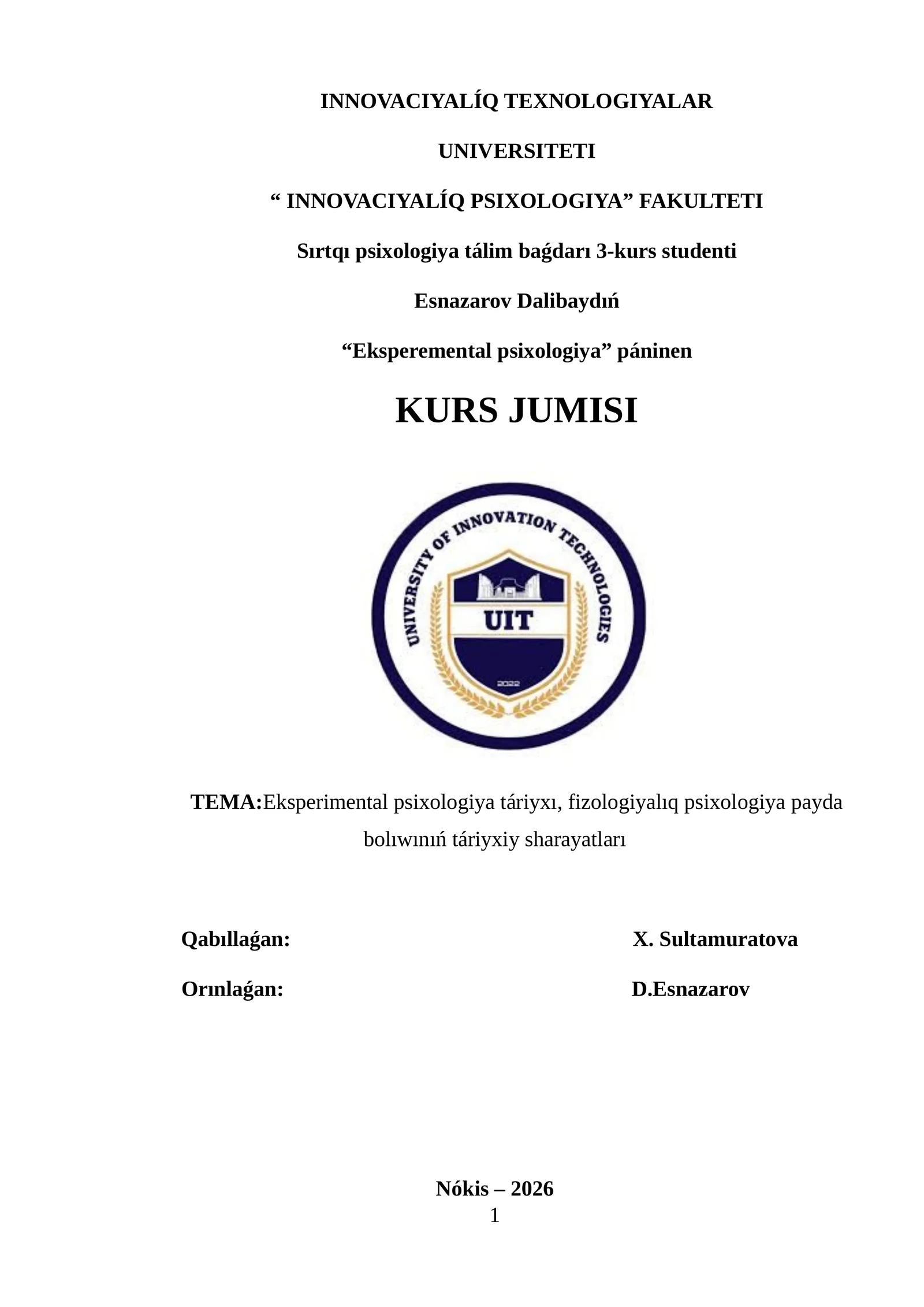 Eksperimental psixologiya