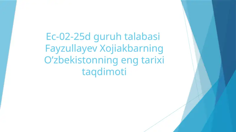 O’zbekistondagi Prezidentlik Lavozimi