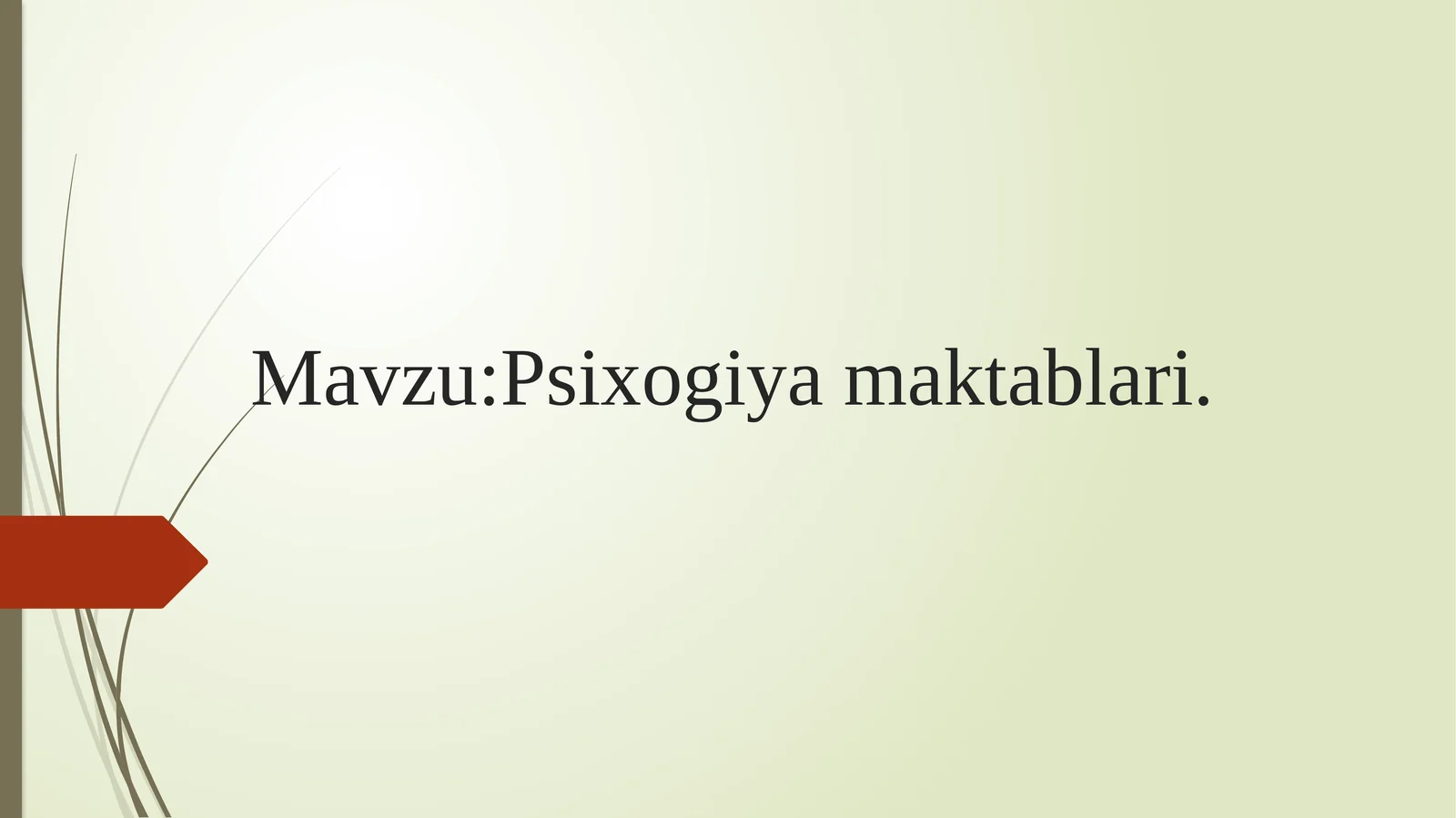 Psixologiya maktablari