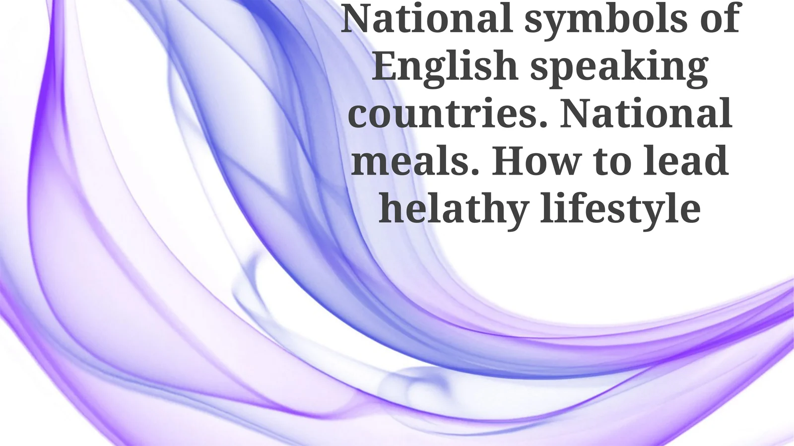 National Symbols of English-Speaking Countries