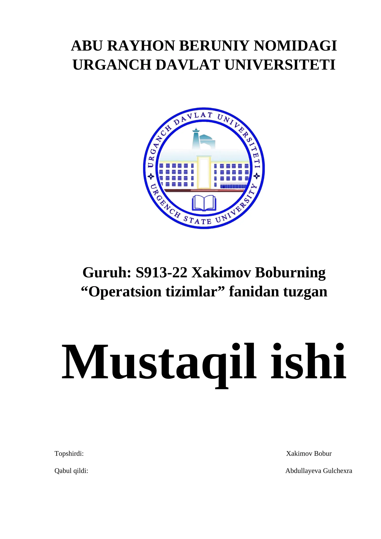 Tarmoq Operatsion tizimlari sinflari