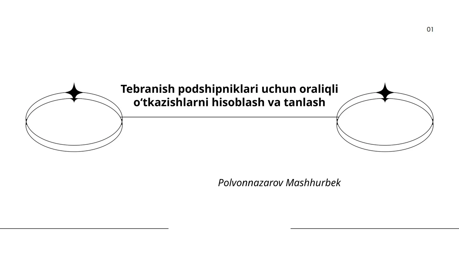 Tebranish podshipniklari turlari
