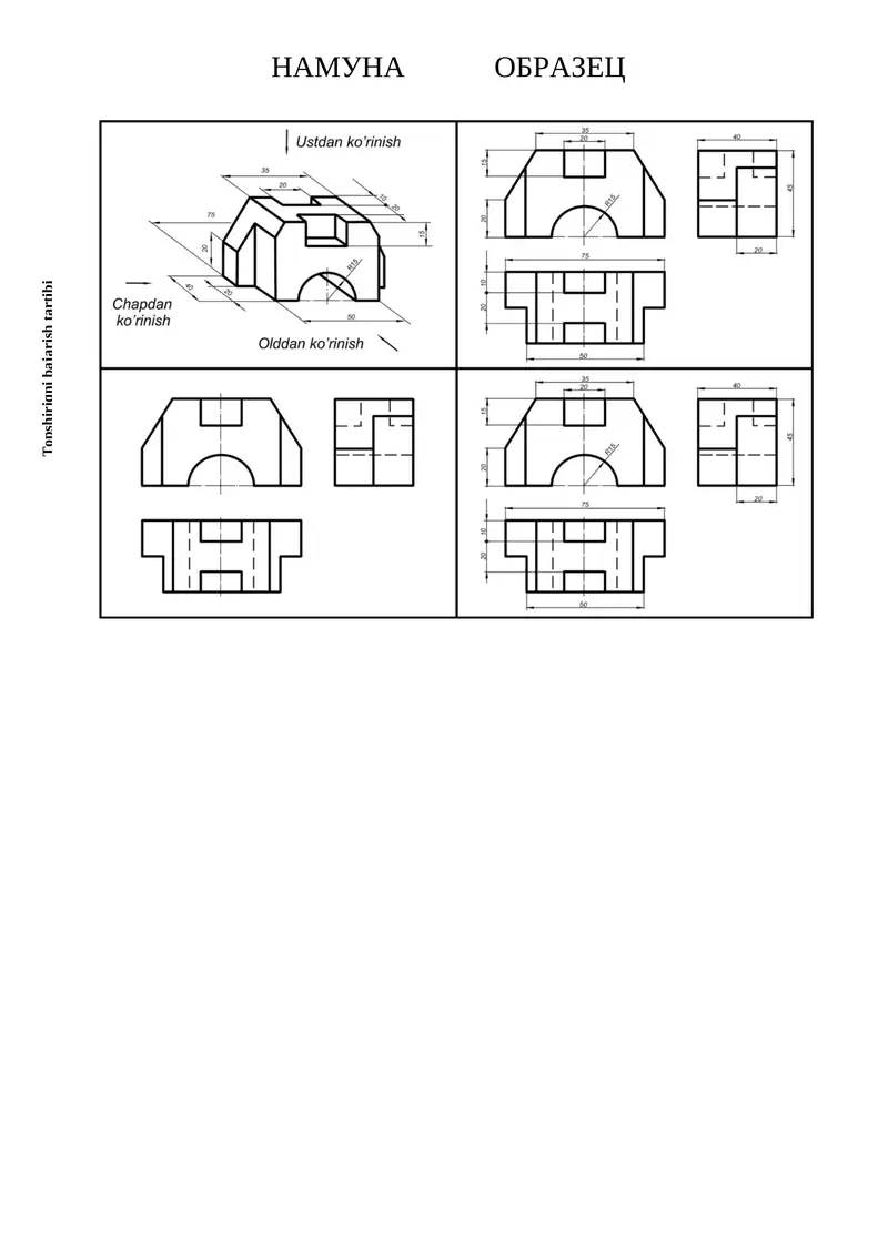 Topshiriq variantlari