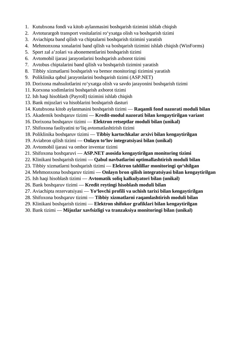 Kutubxona kitob aylanmasini boshqarish tizimi