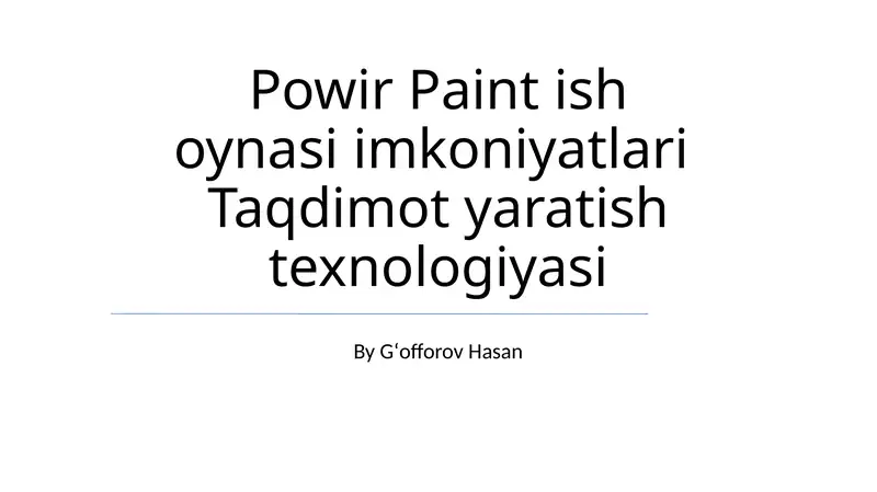 Powir Paint