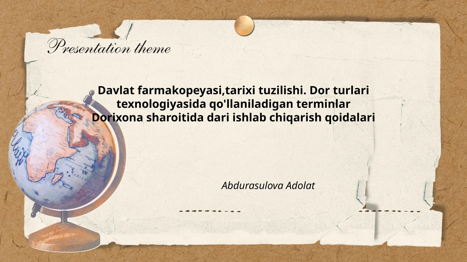 Davlat farmakopeyasi tarixi