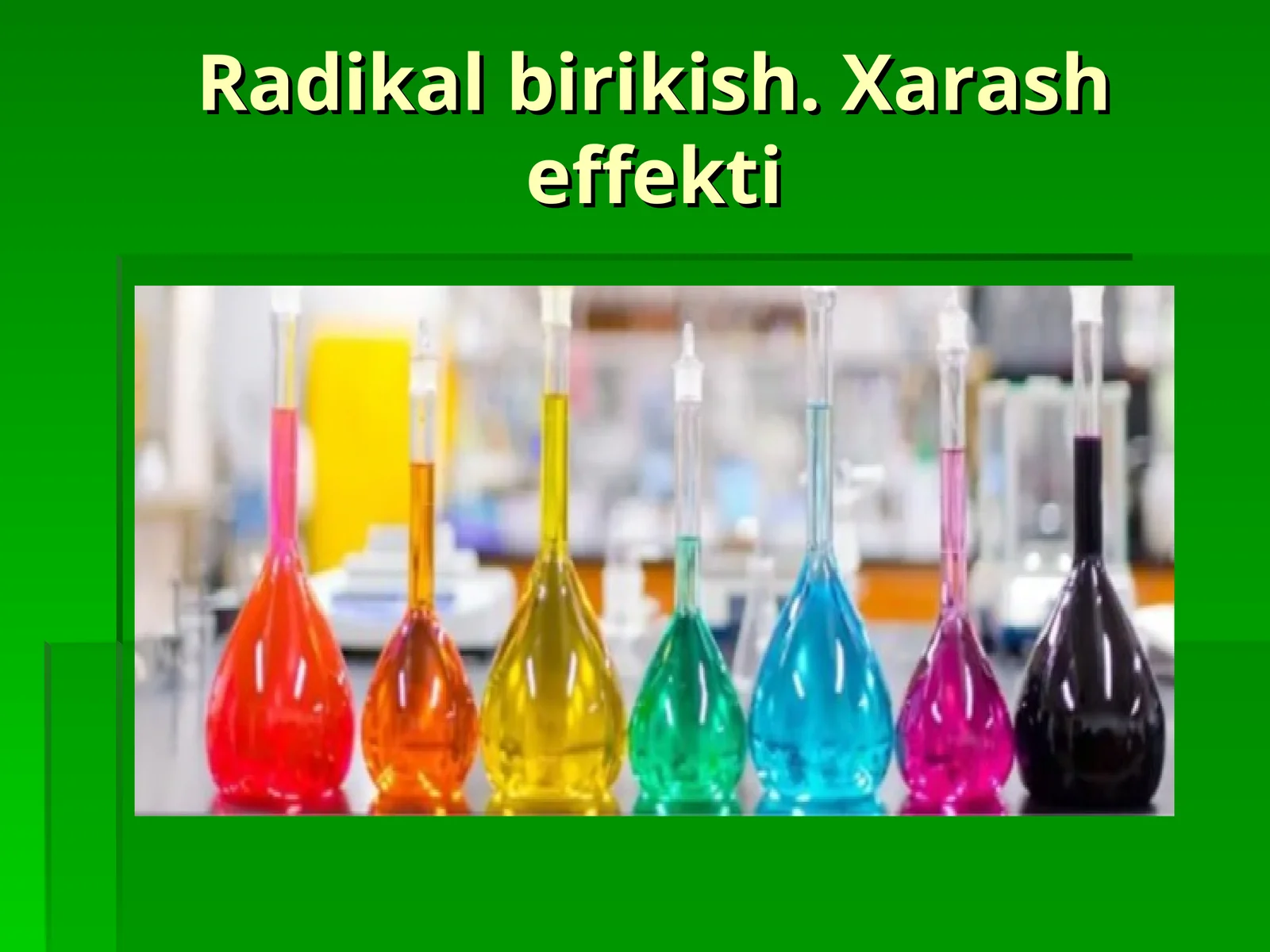 Radikal almashtirish kimyosi