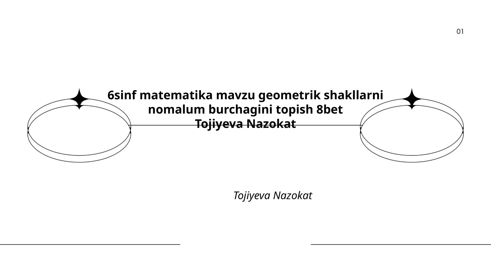 6-sinf matematika geometrik shakllar