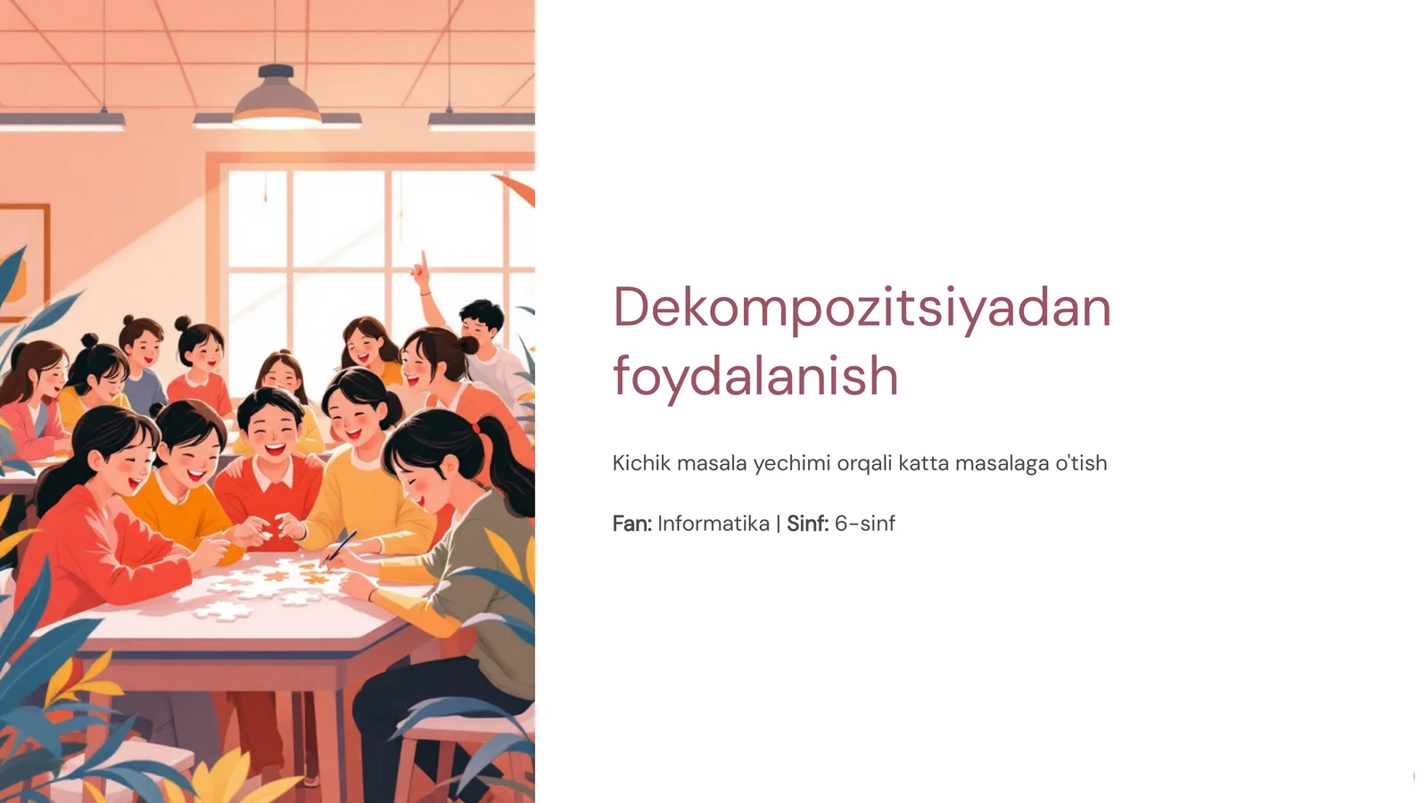 Dekompozitsiyadan foydalanish