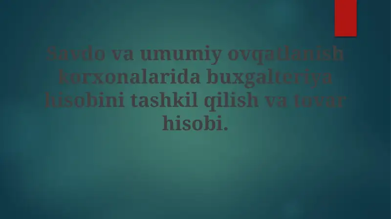 Inventarizatsiya hisobi