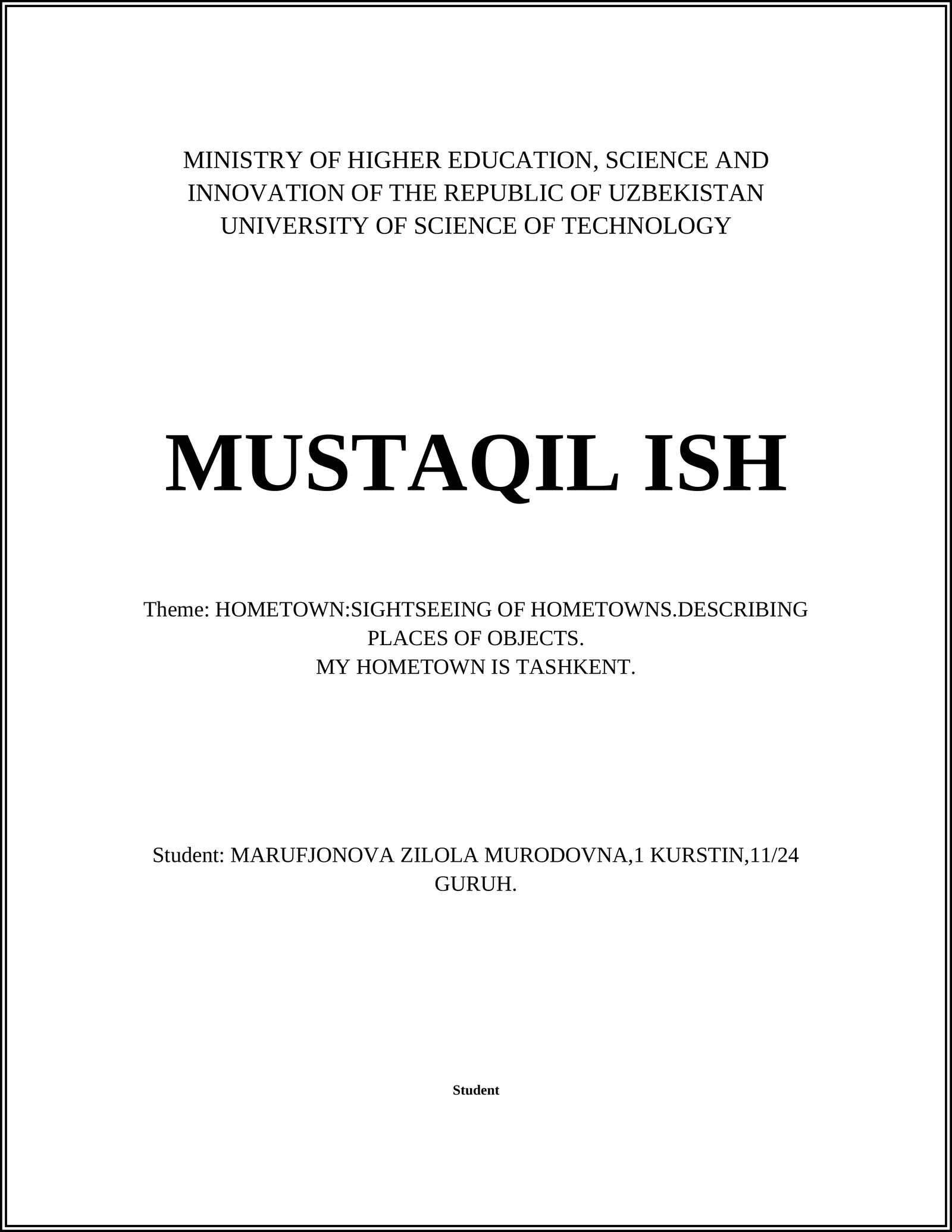 HOMETOWN:SIGHTSEEING OF HOMETOWNS.DESCRIBING PLACES OF OBJECTS