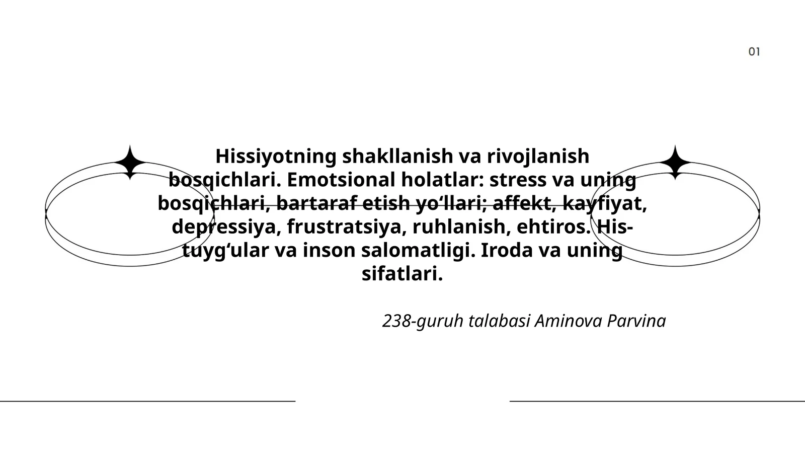 Emotsional holatlar va ularning mazmuni