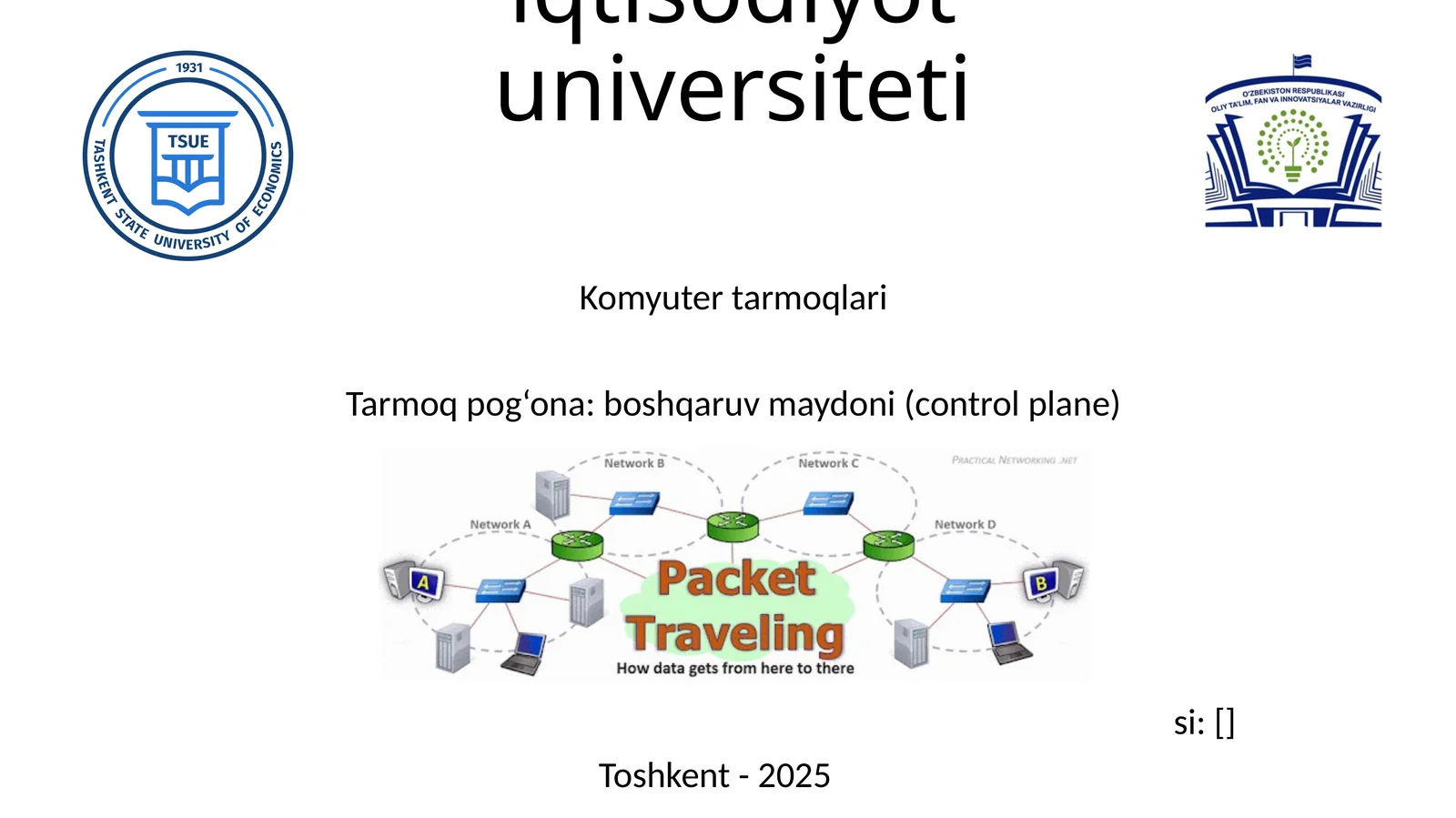 Tarmoq-pog’onasi:boshqaruvmaydoni