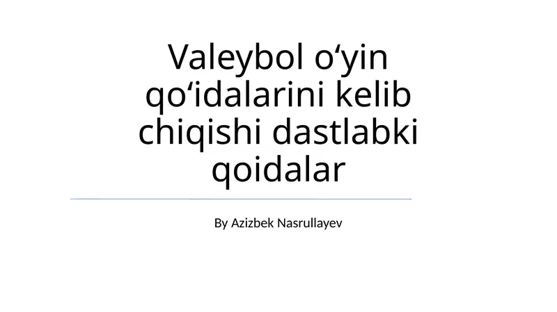 Dastlabki qoida o'zgarishlari va tajribalari
