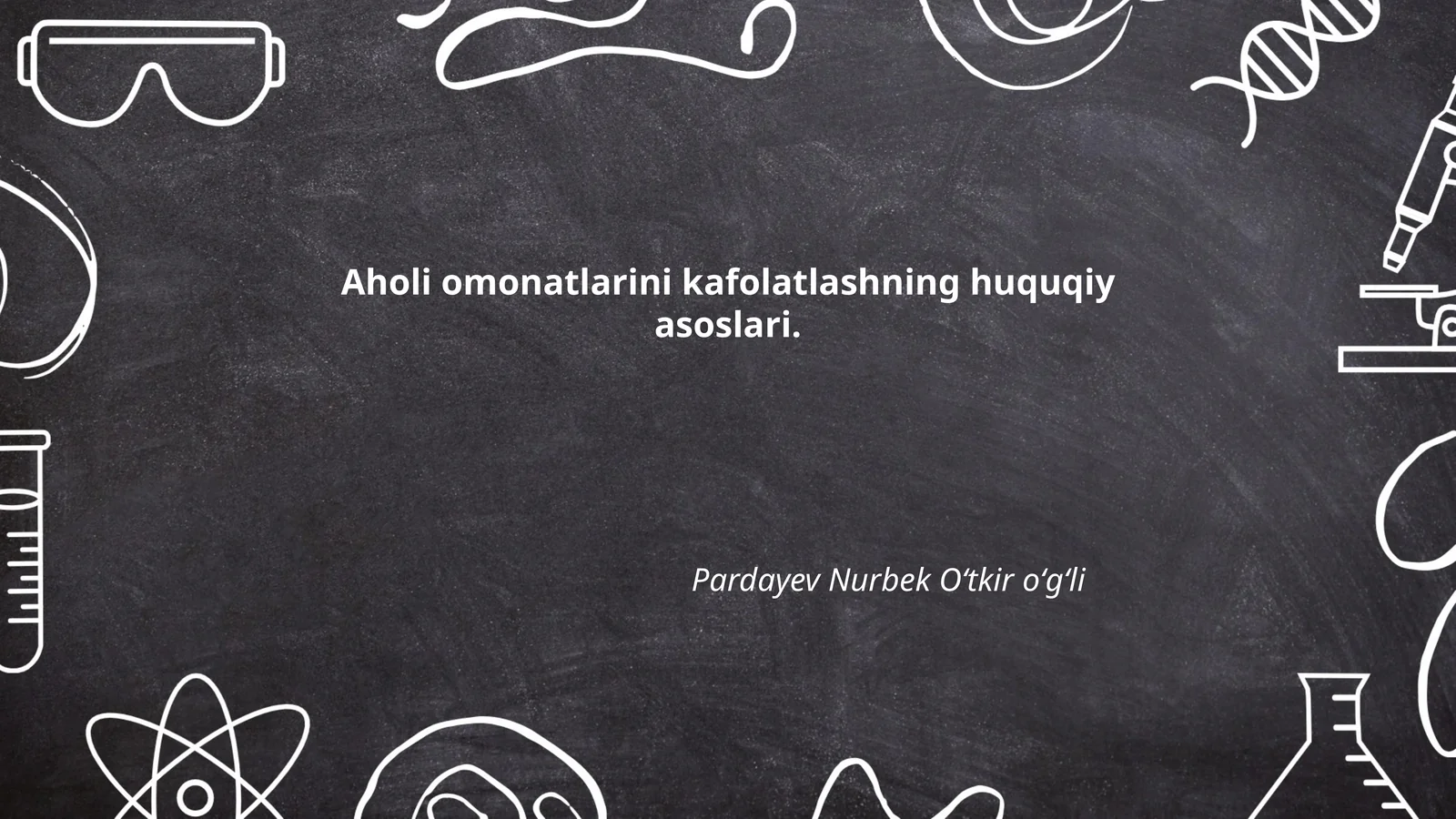 Aholi omonatlarini kafolatlashning huquqiy asoslari