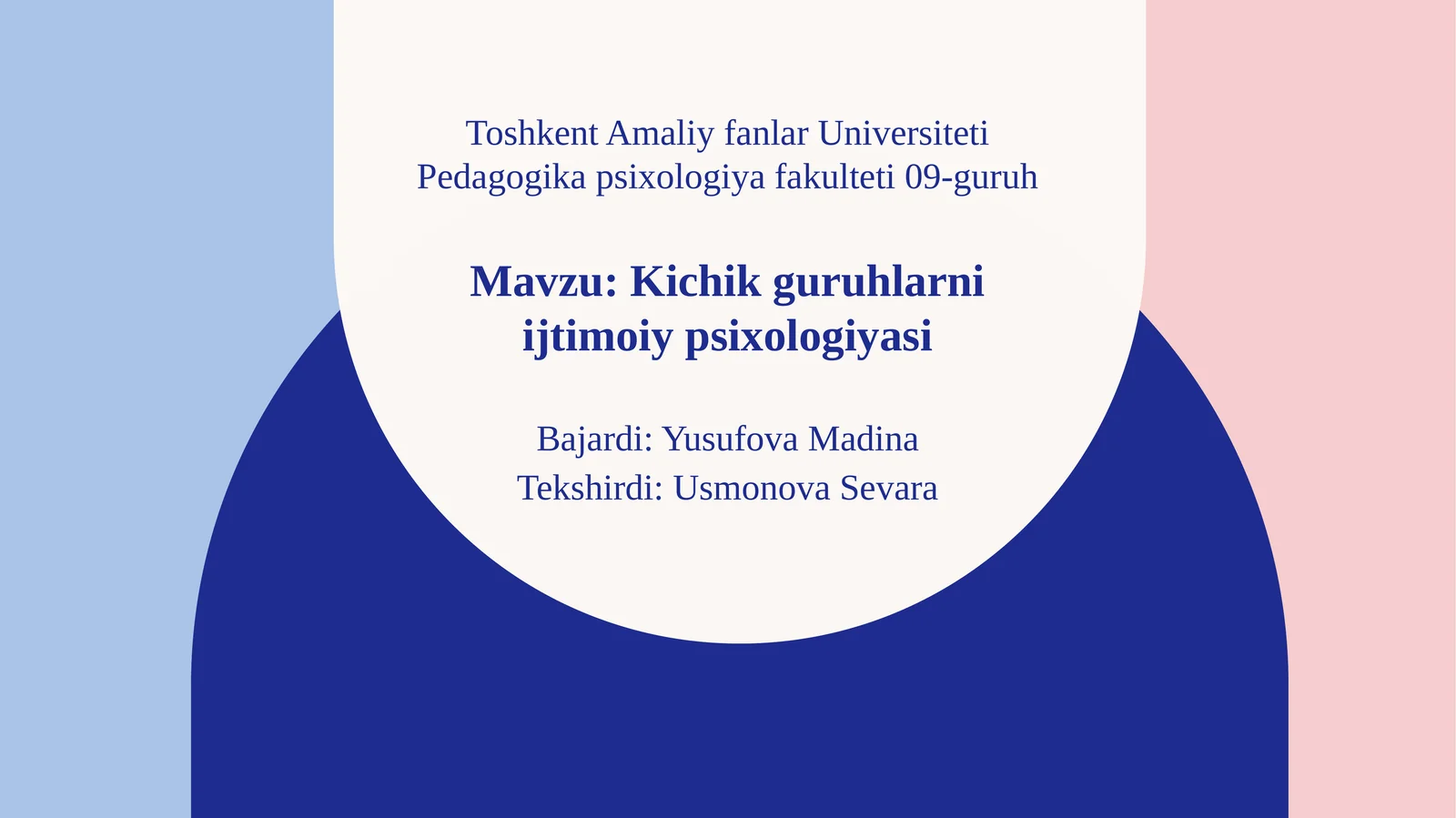 Kichik guruhlarni ijtimoiy psixologiyasi
