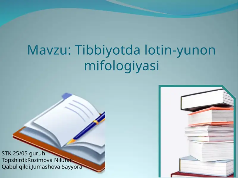 Tibbiyotda lotin-yunon mifologiyasi