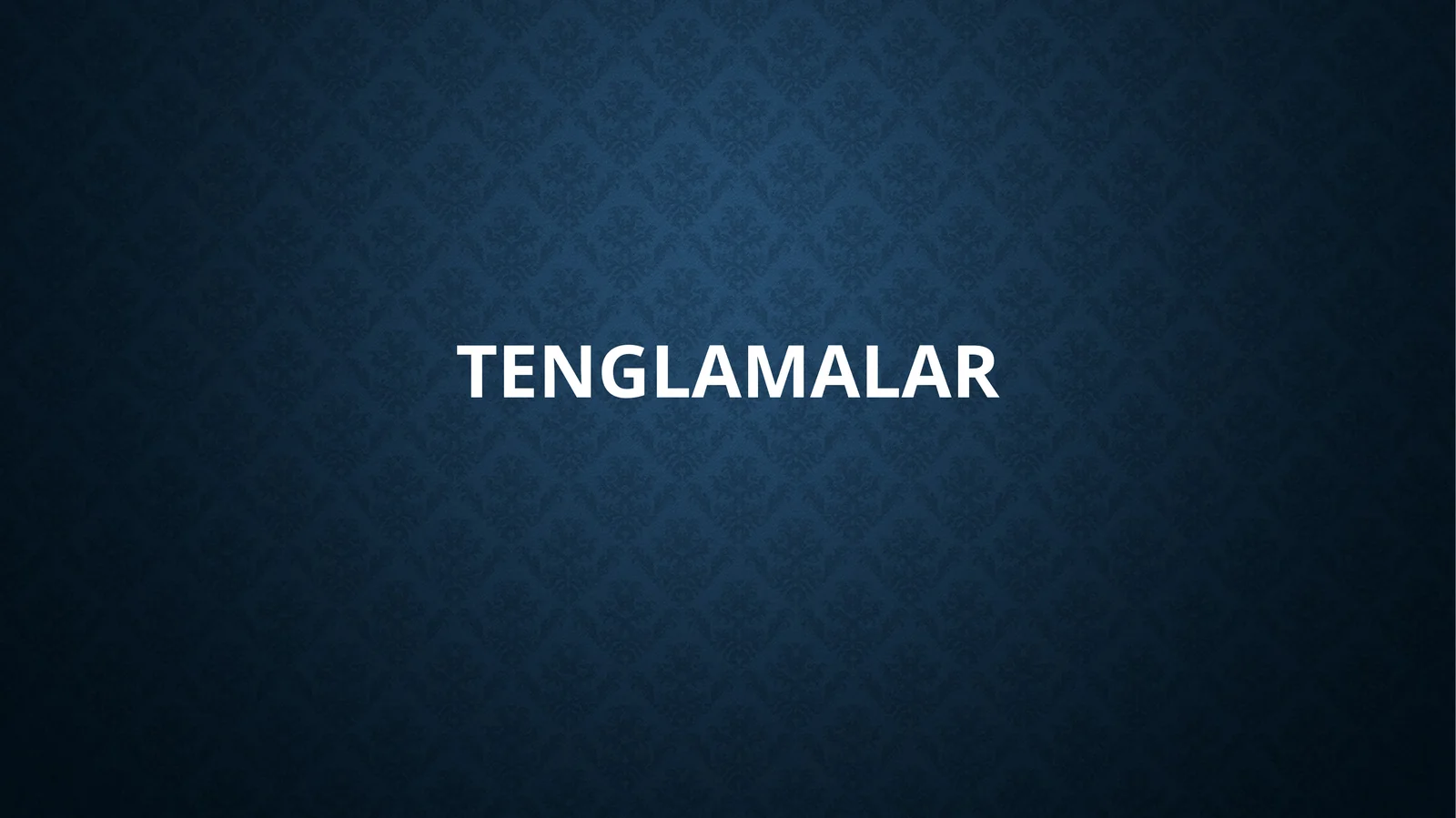 Tenglamalar