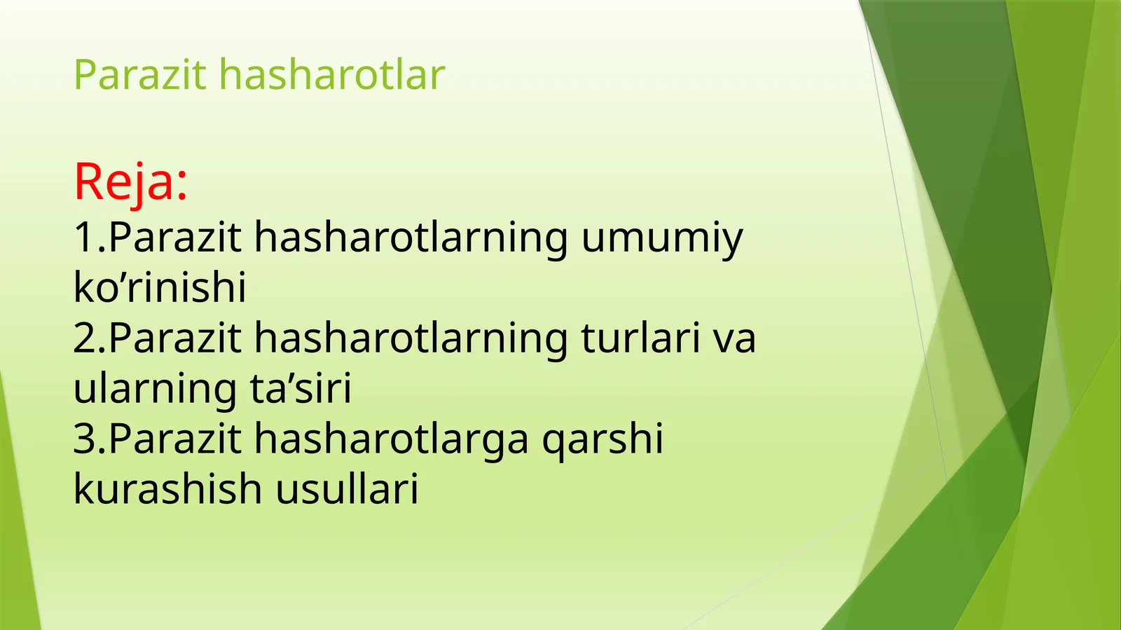 Parazit hasharotlar