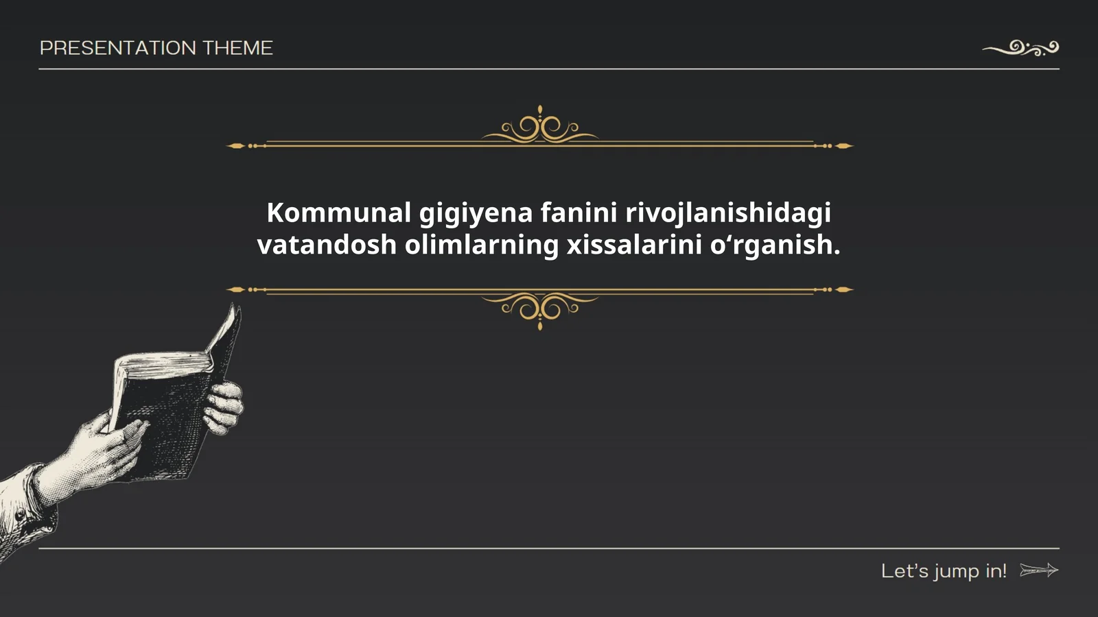 Kommunal gigiyena fanini rivojlanishidagi vatandosh olimlarning xissalarini oʻrganish