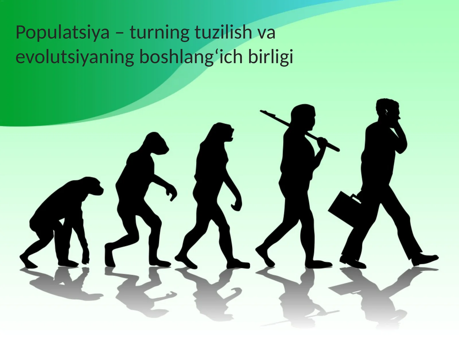 Populatsiya – turning tuzilish va evolutsiyaning boshlang‘ich birligi