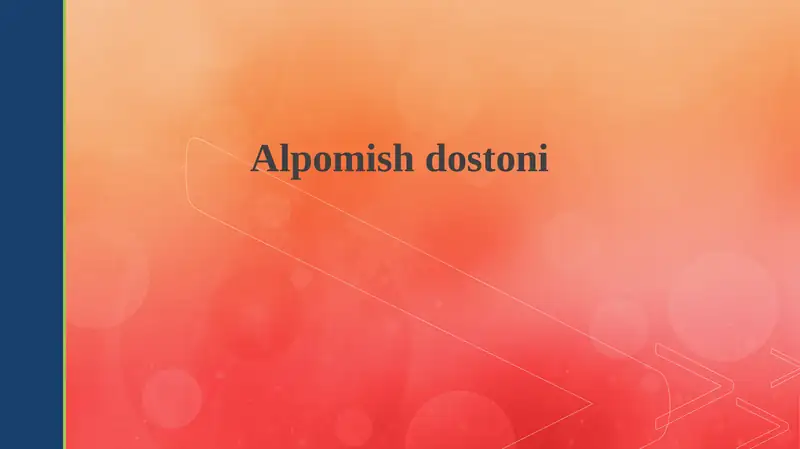 Alpomishdostoni