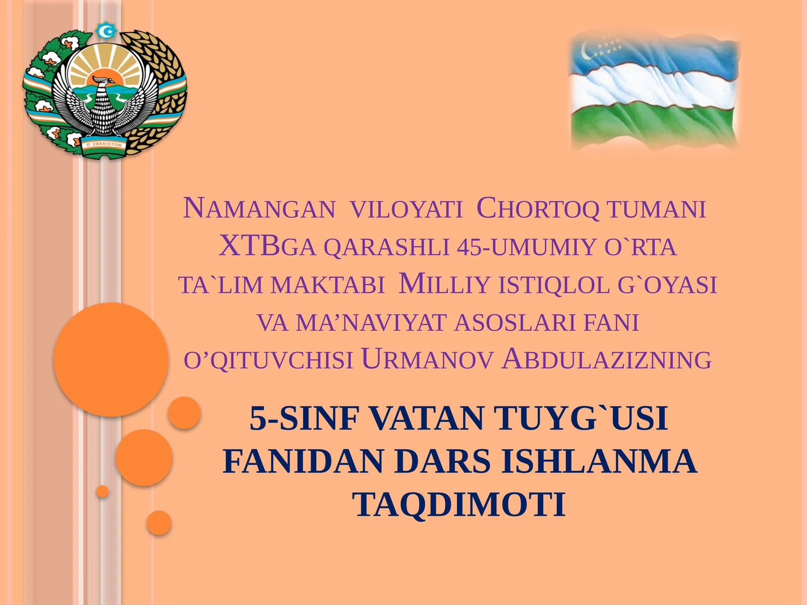 O`ZBEKISTON RESPUBLIKASI KONSTITUTSIYASI MAVZU