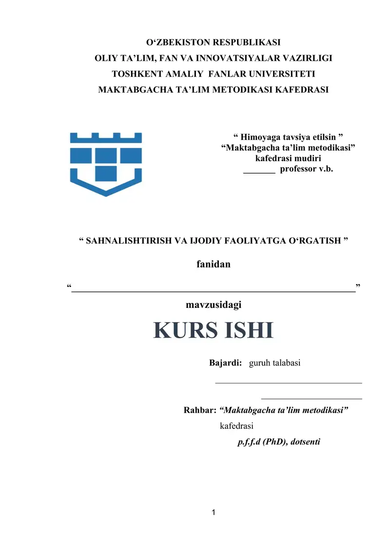 Dramatizatsiya usullari orqali bolalar o'ziga ishonchini kuchaytirish