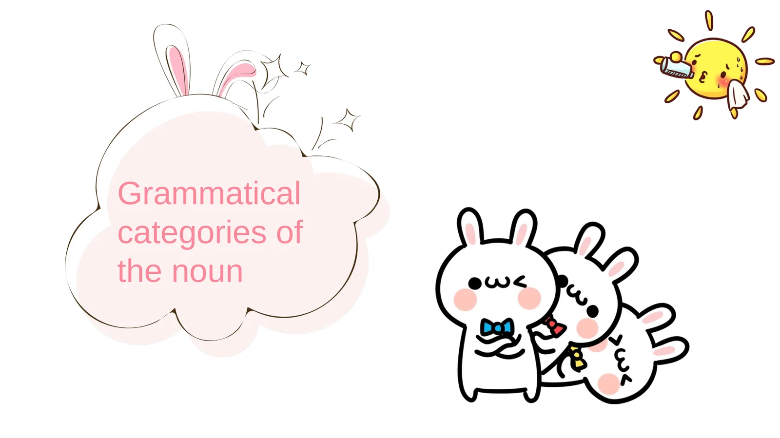 Grammatical categories of the noun