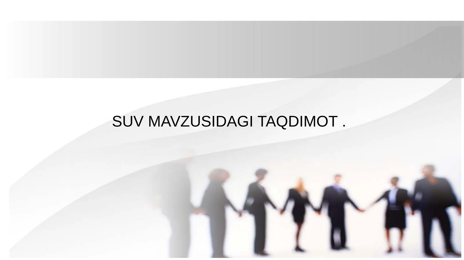 Suv mavzusidagi taqdimot