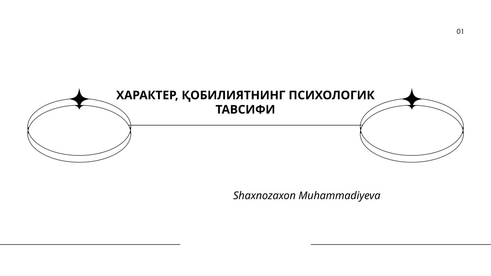 ХАРАКТЕР, ҚОБИЛИЯТНИНГ ПСИХОЛОГИК ТАВСИФИ