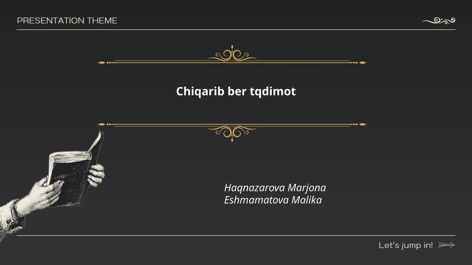 Chiqarib ber tqdimot