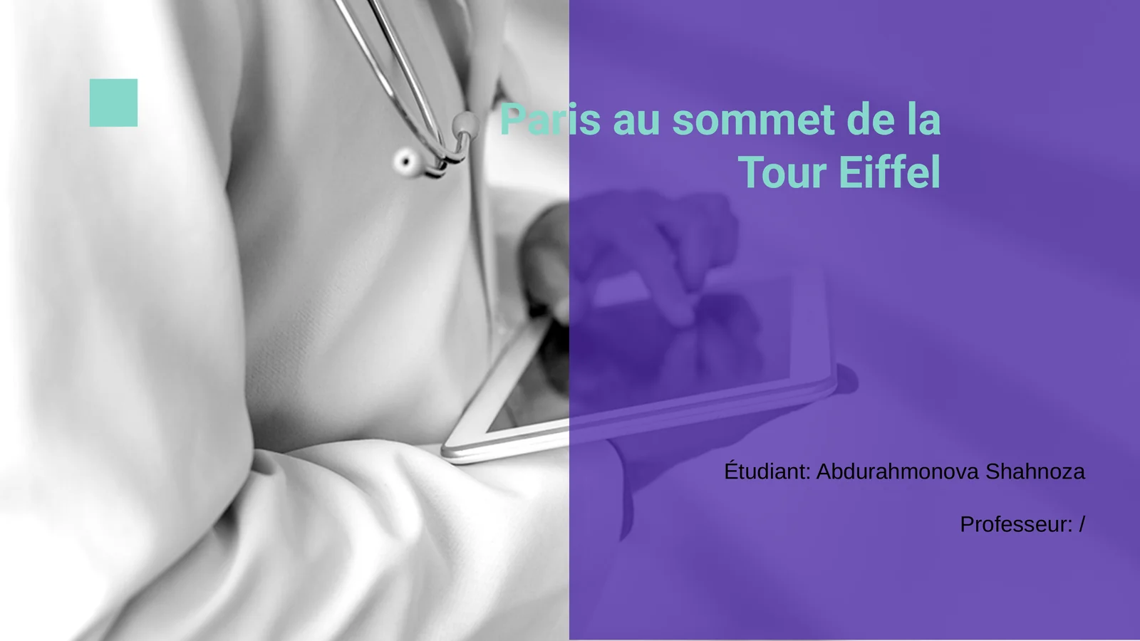 Paris au sommet de la Tour Eiffel