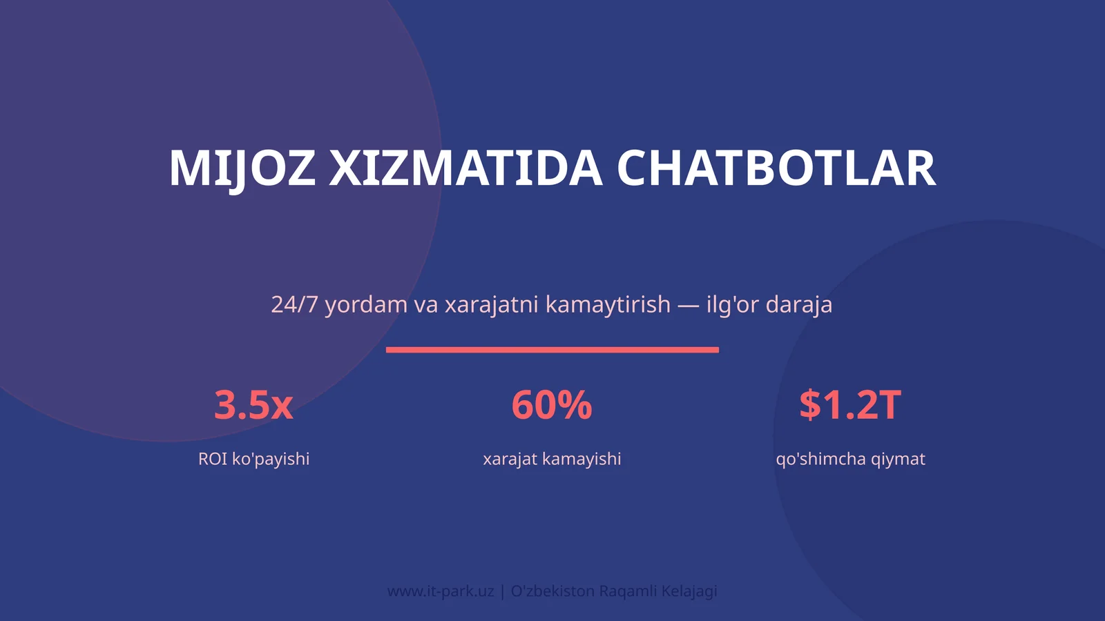 Mijoz xizmatida chatbotlar